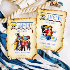 Kit imprimible personalizado - One Piece - pimpon