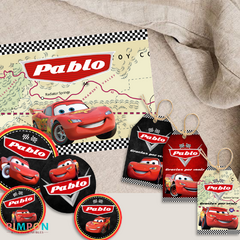 Kit imprimible personalizado - Rayo mcqueen - Cars - pimpon