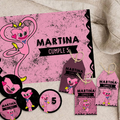 Kit imprimible personalizado - Poppy Playtime - Kissy Missy - pimpon