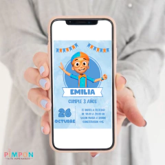 Kit imprimible textos editables - Blippi Wonders - pimpon