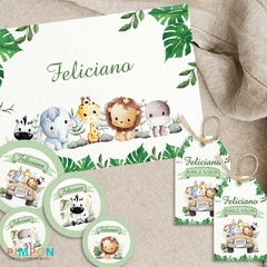 Kit imprimible personalizado - Safari - pimpon