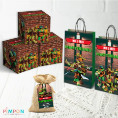 Kit imprimible textos editables - Tortugas Ninja - tienda online