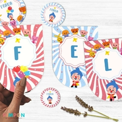Kit imprimible personalizado - Plim plim - pimpon