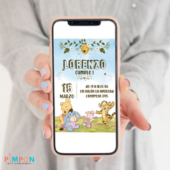 Kit imprimible textos editables - Winnie pooh beb - online store