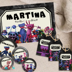 Kit imprimible personalizado - Poppy Playtime - pimpon