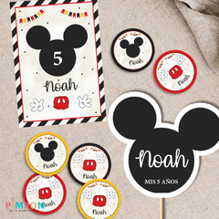 Kit imprimible personalizado - mickey mouse - tienda online