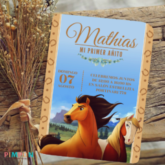 Kit imprimible textos editables - Spirit el corcel indomable