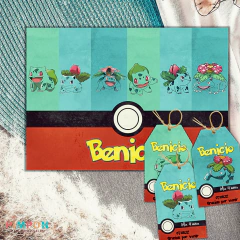 Kit imprimible textos editables - Pokemon - evoluciones de bulbasaur - tienda online