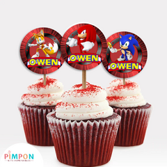 Kit imprimible personalizado - Knuckless (sonic) - pimpon