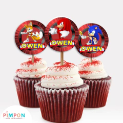 Kit imprimible personalizado - Knuckless (sonic) - pimpon