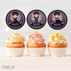 Kit imprimible textos editables - Merlina Addams - tienda online