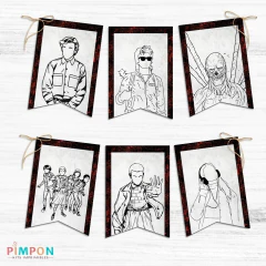 Kit imprimible textos editables - Stranger Things - pimpon