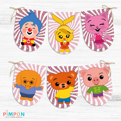 Kit imprimible personalizado - Plim plim (rosa) - tienda online