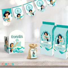 Kit imprimible textos editables - Princesa Jazmin - tienda online