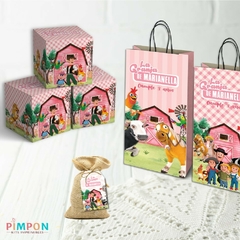 Kit imprimible textos editables - la granja de zenon (rosa) on internet
