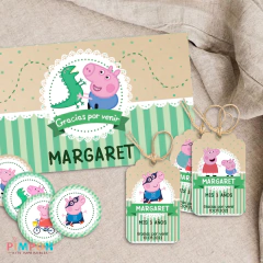 Kit imprimible personalizado - George Pig (Peppa Pig) - tienda online
