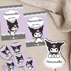 Kit imprimible personalizado - kuromi - online store