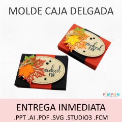 Molde Patron 100% EDITABLE Caja Delgada