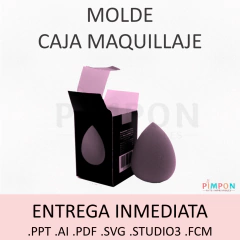 Molde Patron 100% caja maquillaje