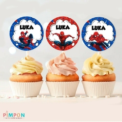 Imagen de Kit imprimible textos editables - Hombre Araña - Spiderman