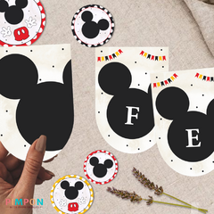 Imagen de Kit imprimible textos editables - mickey mouse
