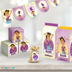 Kit imprimible textos editables - Meekah - Blippi - pimpon