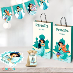 Imagen de Kit imprimible textos editables - Princesa Jazmin
