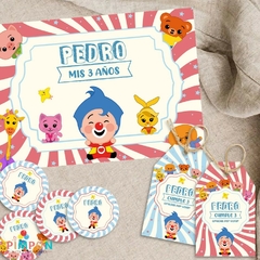 Kit imprimible personalizado - Plim plim