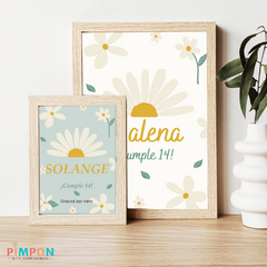 Kit imprimible textos editables - Margaritas mod. 02 on internet