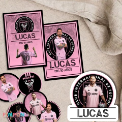 Imagen de Kit imprimible textos editables - Lionel Messi - Inter Miami