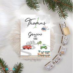 Kit imprimible textos editables - Vehiculos, medios de transporte - comprar online