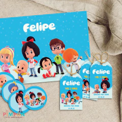 Imagen de Kit imprimible textos editables - Cleo y Cuquin