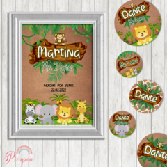 Kit imprimible personalizado - Animales de la selva on internet
