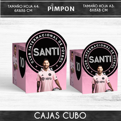 Kit imprimible pack personalizado cajas inter miami