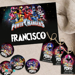 Imagen de Kit imprimible textos editables - Power Ranger - Ninja Steel