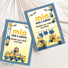 Kit imprimible personalizado - Minions, nace un villano