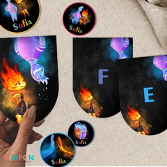Kit imprimible textos editables - elemental (negro)
