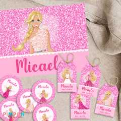 Imagen de Kit imprimible personalizado - Barbie