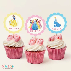 Kit imprimible personalizado - Princesas Disney - tienda online