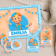 Kit imprimible textos editables - Blippi Wonders - comprar online
