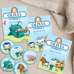 Kit imprimible personalizado - octonautas - comprar online