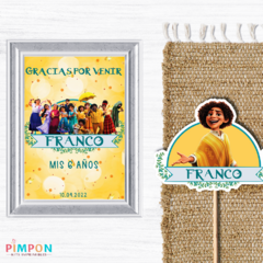 Kit imprimible textos editables - ENCANTO - Camilo Madrigal - pimpon