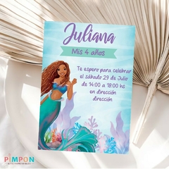 Kit imprimible textos editables - La sirenita 2023 - buy online