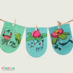 Kit imprimible textos editables - Pokemon - evoluciones de bulbasaur - comprar online