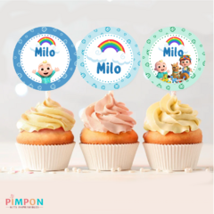 Kit imprimible textos editables - Cocomelon - comprar online