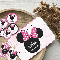 Kit imprimible personalizado - minnie mouse rosa - comprar online