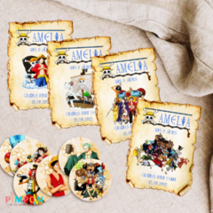 Kit imprimible textos editables - One Piece - comprar online