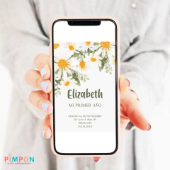 Kit imprimible personalizado - Margaritas mod. 01 - pimpon