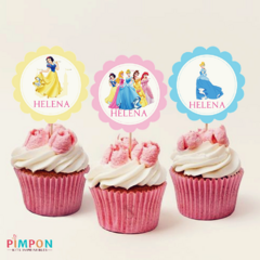Kit imprimible textos editables - Princesas Disney - online store