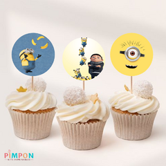 Kit imprimible textos editables - Minions, nace un villano